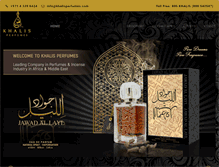 Tablet Screenshot of khalisperfumes.com